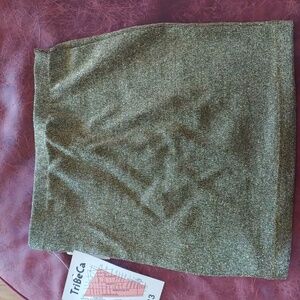 Vintage gold Lycra mini skirt